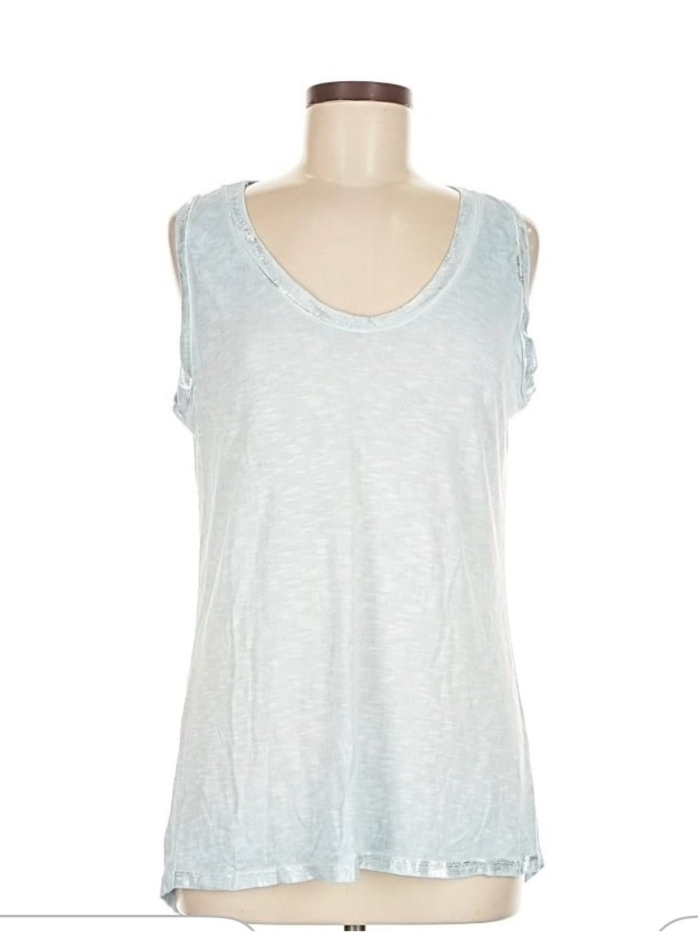 Venti6 Sleeveless Pretty Blue Tank, medium